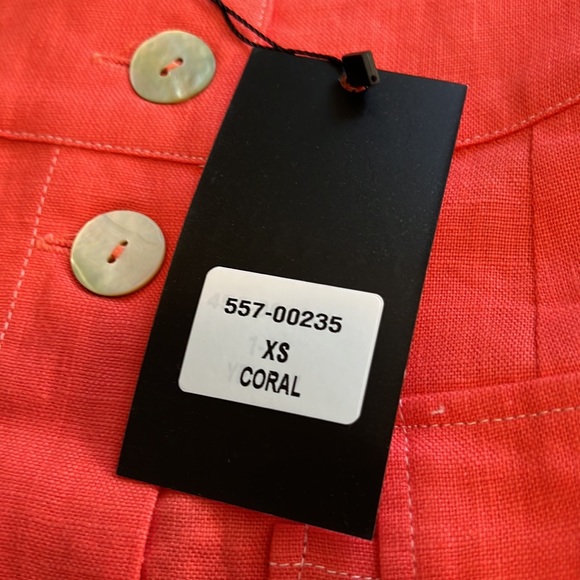 NWT Movint : Orange Linen Skirt - XS - Picture 3 of 10